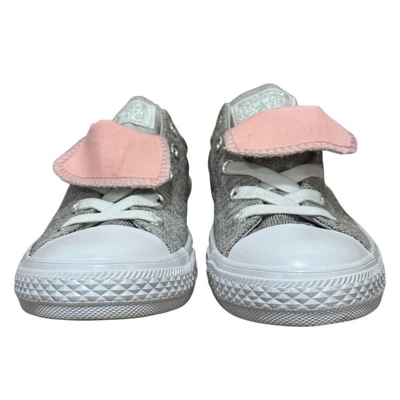 Converse All Star Maddie Slip Low Top Junior Sneakers Grey Pink Size Girls 3 - Picture 14 of 16